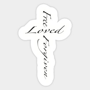 Free loved forgiven Sticker